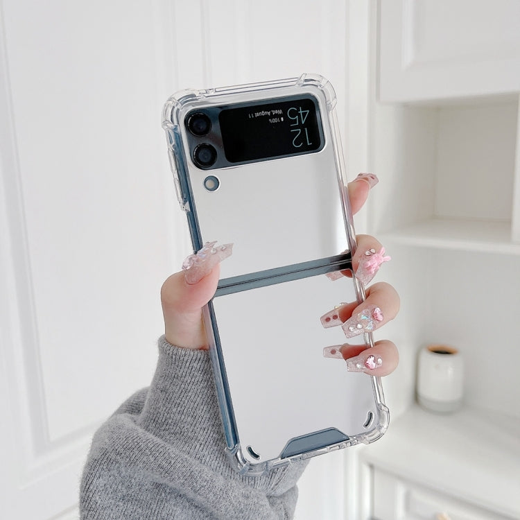 For Samsung Galaxy Z Flip4 Mirror Shockproof TPU Phone Case