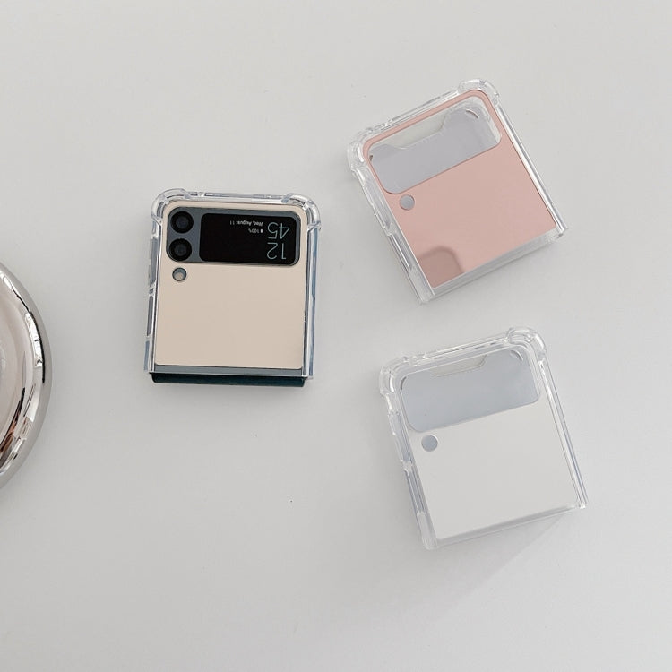 For Samsung Galaxy Z Flip4 Mirror Shockproof TPU Phone Case