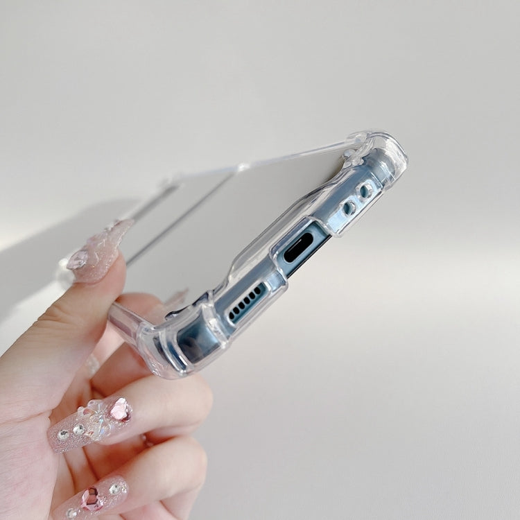 For Samsung Galaxy Z Flip4 Mirror Shockproof TPU Phone Case