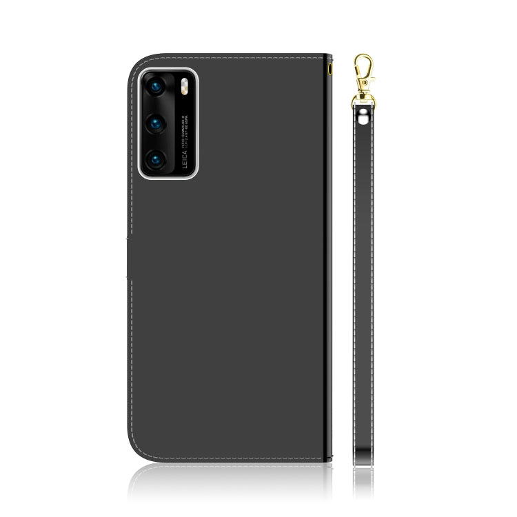 For Huawei P40 Imitated Mirror Surface Horizontal Flip Leather Case with Holder & Card Slots & Wallet & Lanyard