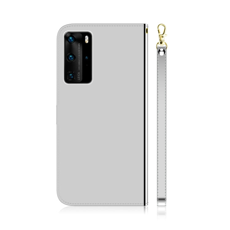 For Huawei P40 Pro Imitated Mirror Surface Horizontal Flip Leather Case with Holder & Card Slots & Wallet & Lanyard