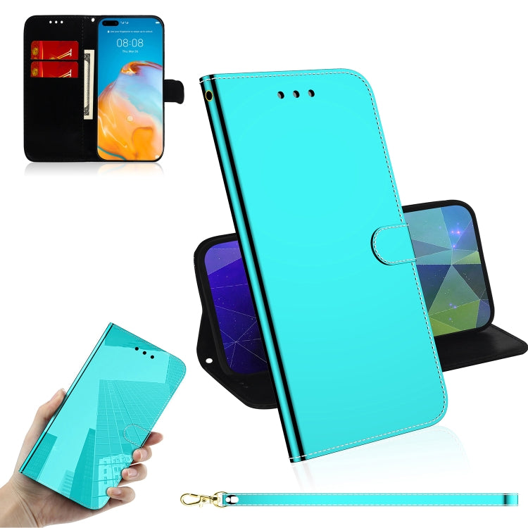For Huawei P40 Pro Imitated Mirror Surface Horizontal Flip Leather Case with Holder & Card Slots & Wallet & Lanyard
