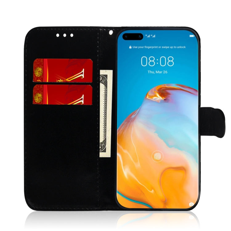 For Huawei P40 Pro Imitated Mirror Surface Horizontal Flip Leather Case with Holder & Card Slots & Wallet & Lanyard