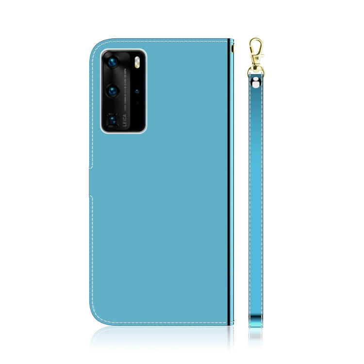 For Huawei P40 Pro Imitated Mirror Surface Horizontal Flip Leather Case with Holder & Card Slots & Wallet & Lanyard