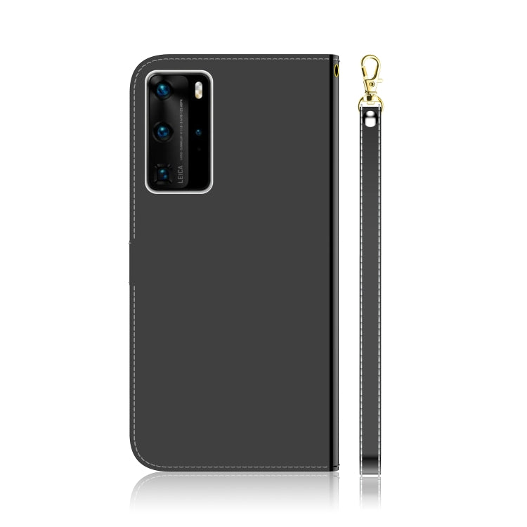 For Huawei P40 Pro Imitated Mirror Surface Horizontal Flip Leather Case with Holder & Card Slots & Wallet & Lanyard
