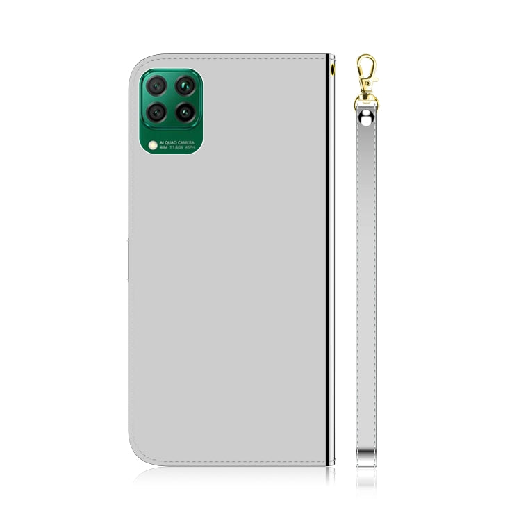 For Huawei nova 7i Imitated Mirror Surface Horizontal Flip Leather Case with Holder & Card Slots & Wallet & Lanyard