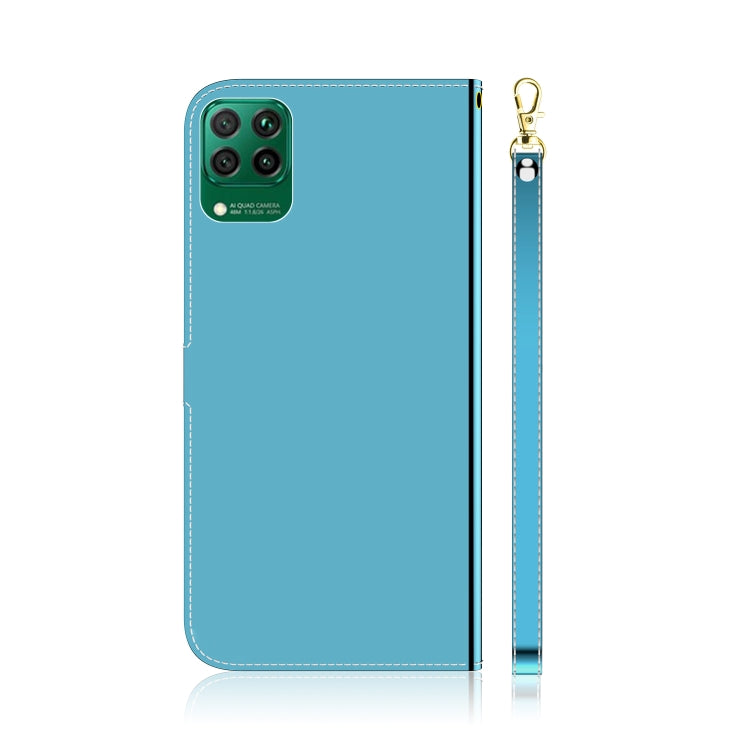 For Huawei nova 7i Imitated Mirror Surface Horizontal Flip Leather Case with Holder & Card Slots & Wallet & Lanyard