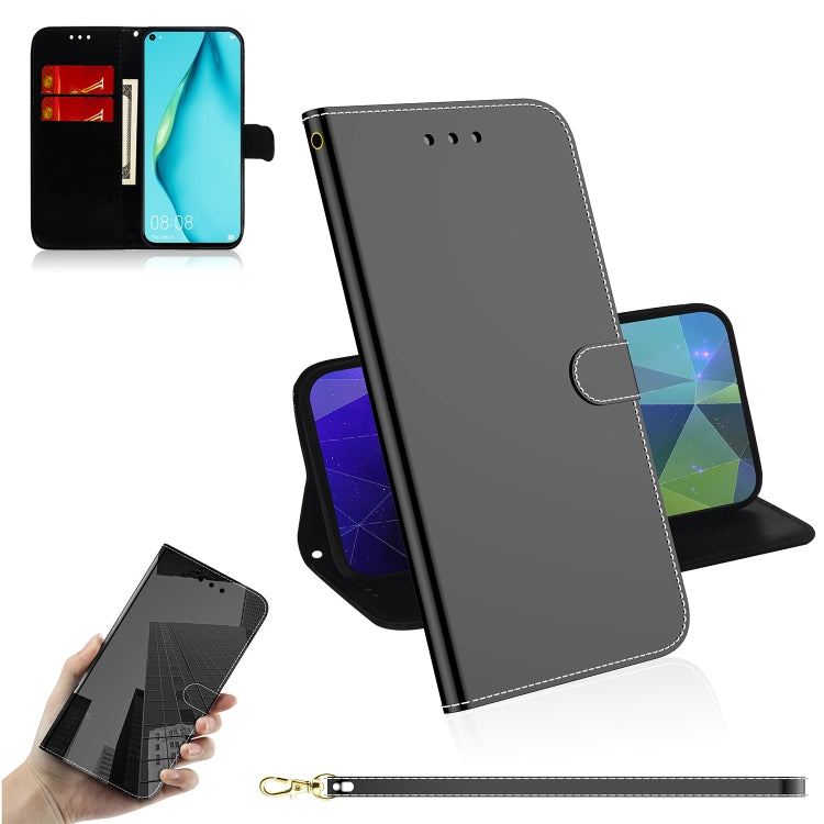For Huawei nova 7i Imitated Mirror Surface Horizontal Flip Leather Case with Holder & Card Slots & Wallet & Lanyard