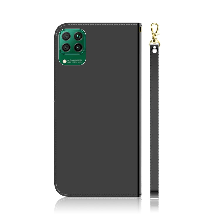 For Huawei nova 7i Imitated Mirror Surface Horizontal Flip Leather Case with Holder & Card Slots & Wallet & Lanyard