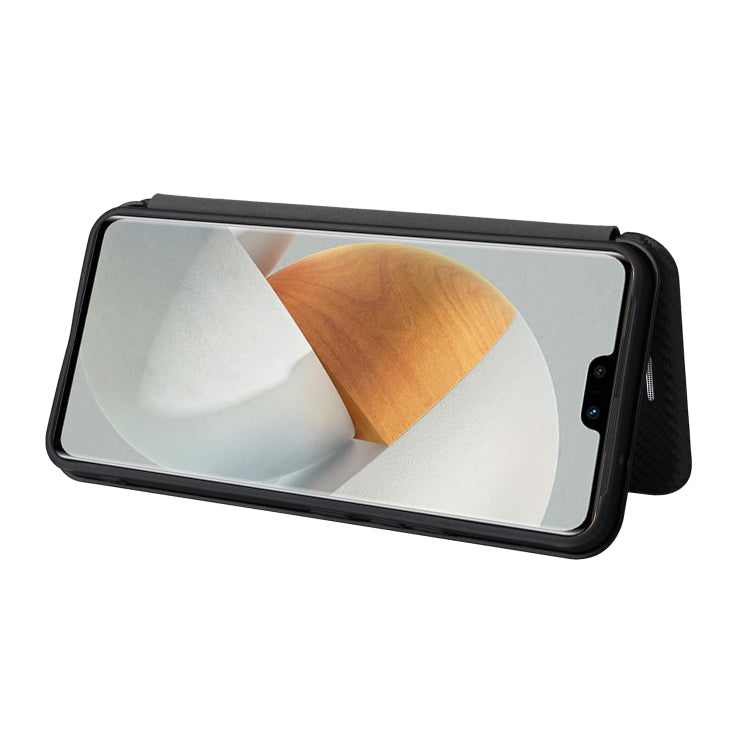 For vivo S12 5G / V23 5G Carbon Fiber Texture Leather Phone Case