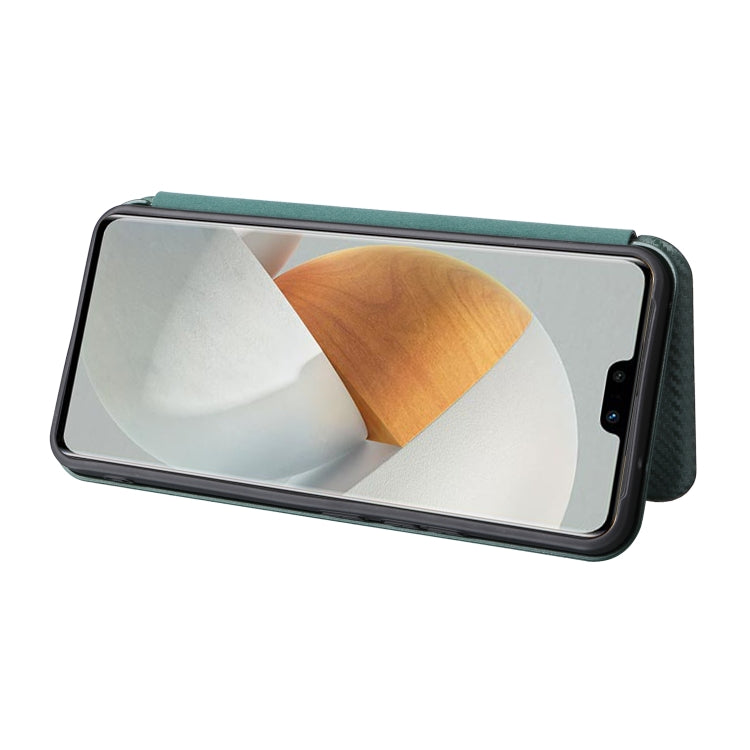 For vivo S12 5G / V23 5G Carbon Fiber Texture Leather Phone Case