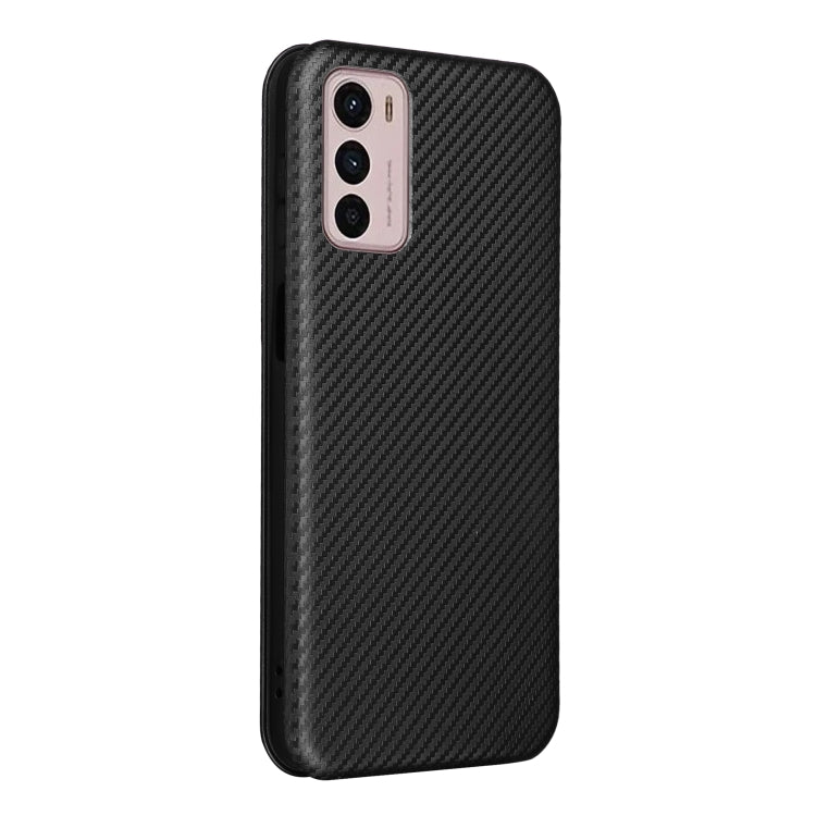 For Motorola Moto G42 Carbon Fiber Texture Leather Phone Case