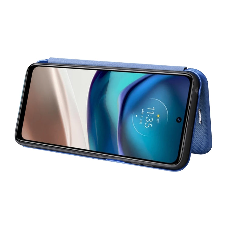 For Motorola Moto G42 Carbon Fiber Texture Leather Phone Case