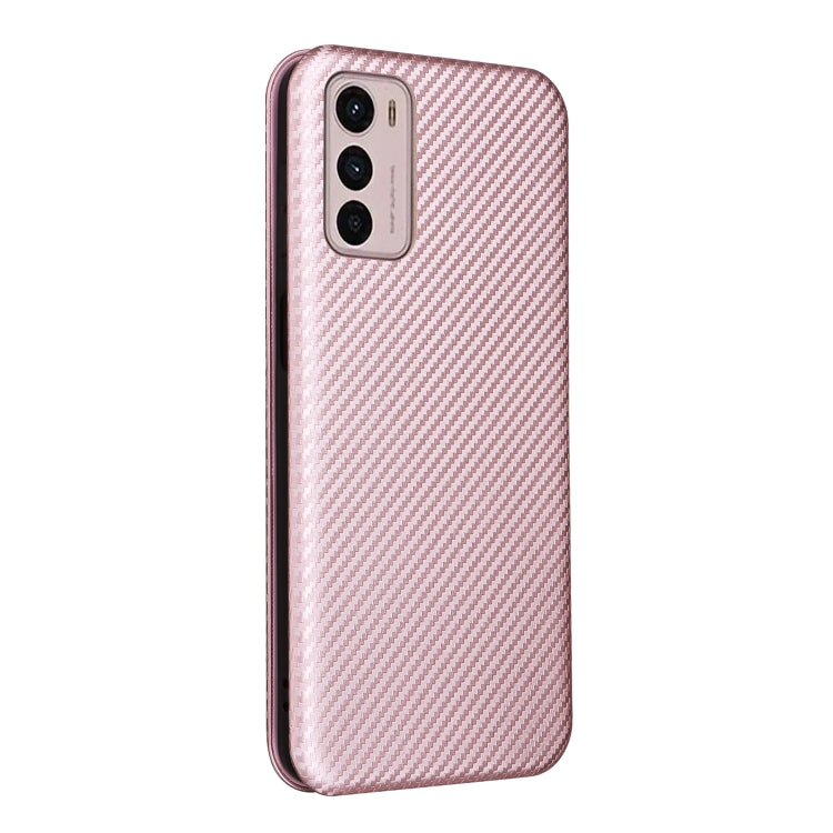 For Motorola Moto G42 Carbon Fiber Texture Leather Phone Case