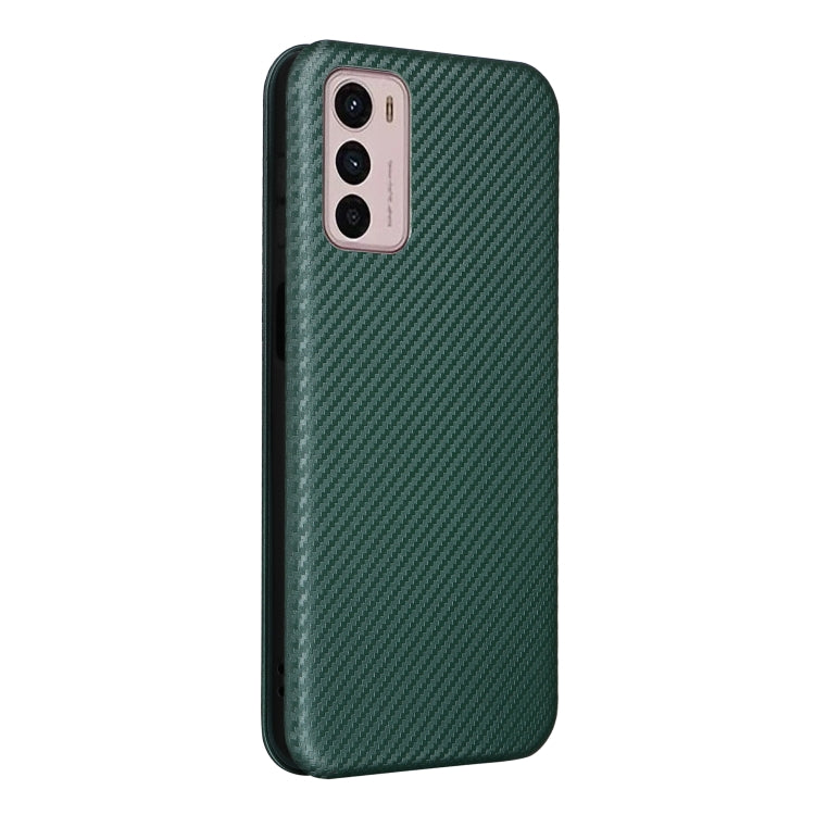 For Motorola Moto G42 Carbon Fiber Texture Leather Phone Case