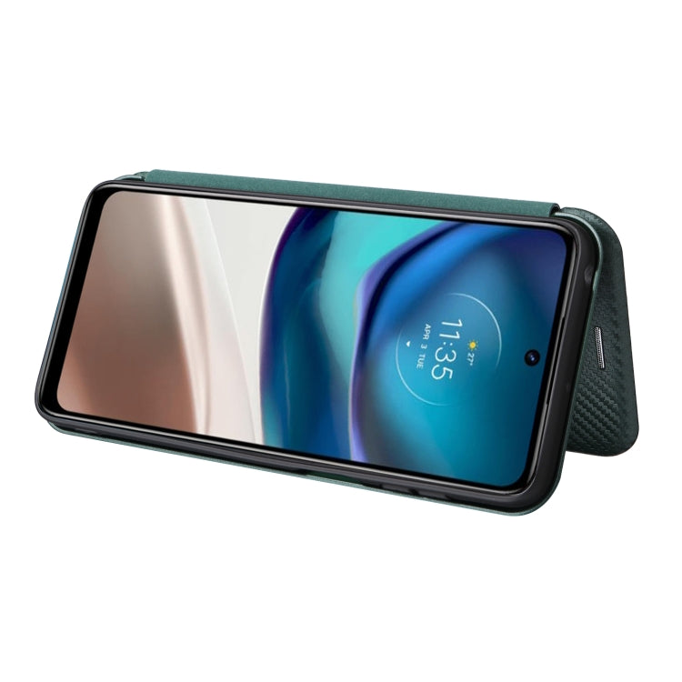 For Motorola Moto G42 Carbon Fiber Texture Leather Phone Case