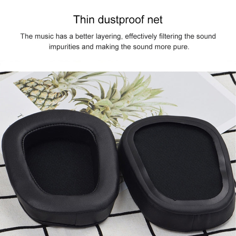 2 PCS For Logitech G633 G933 Protein Skin Earphone Cushion Cover Earmuffs Replacement Earpads
