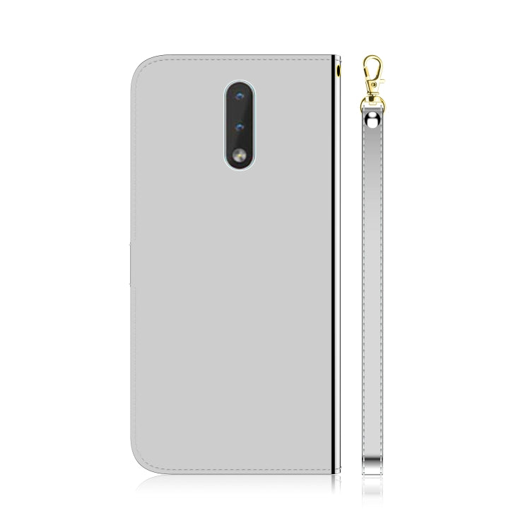 For Nokia 2.3 Lmitated Mirror Surface Horizontal Flip Leather Case with Holder & Card Slots & Wallet & Lanyard