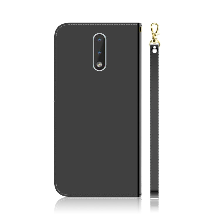 For Nokia 2.3 Lmitated Mirror Surface Horizontal Flip Leather Case with Holder & Card Slots & Wallet & Lanyard