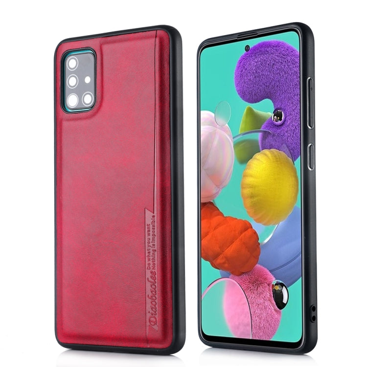 For Galaxy A51 Diaobaolee Shockproof PU + TPU Protective Case