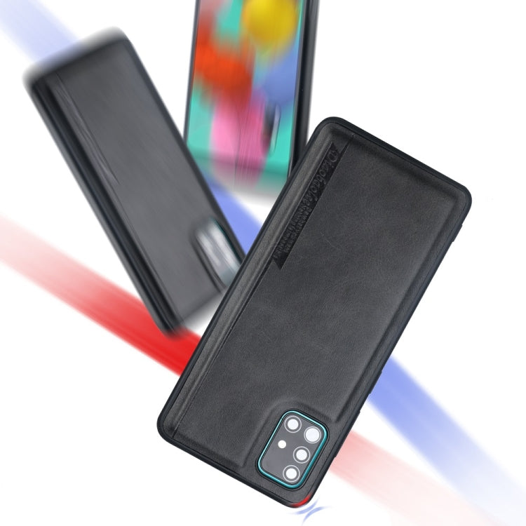 For Galaxy A51 Diaobaolee Shockproof PU + TPU Protective Case