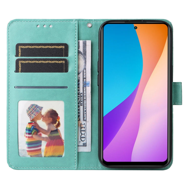 For Infinix Hot 11s NFC Embossed Sunflower Leather Phone Case