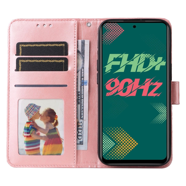 For Infinix Hot 11s Embossed Sunflower Leather Phone Case