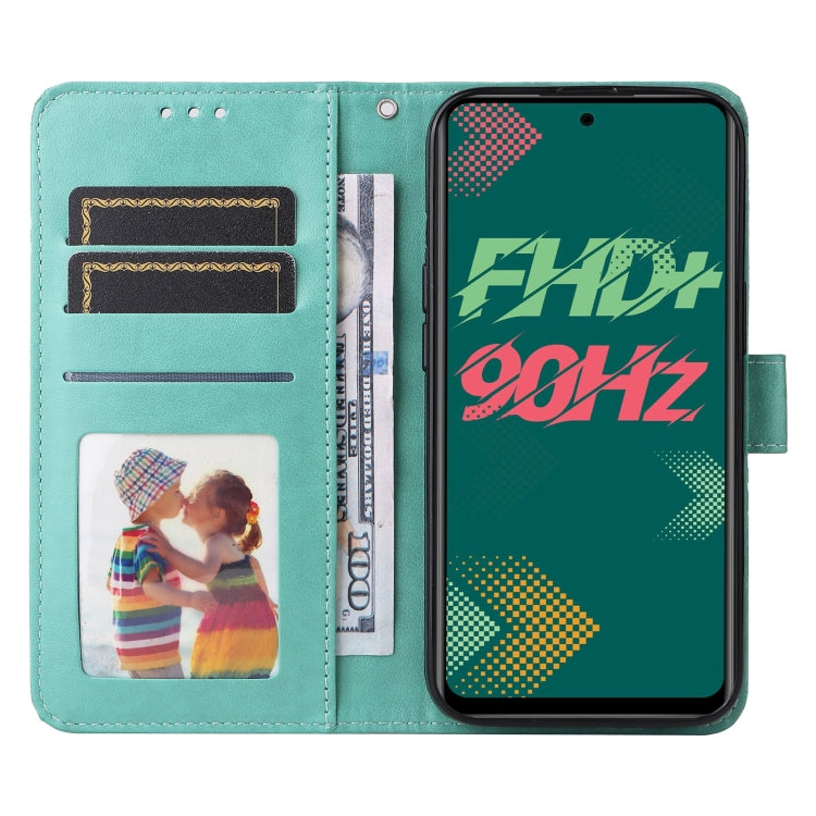 For Infinix Hot 11s Embossed Sunflower Leather Phone Case