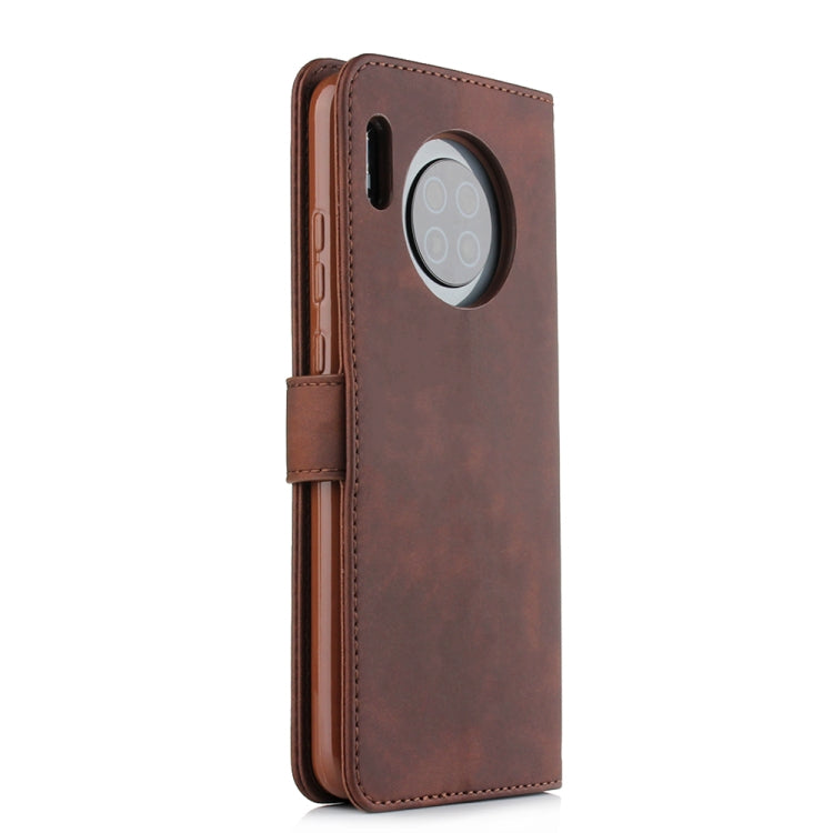 For Huawei Mate 30 Diaobaolee Pure Fresh Grain Horizontal Flip Leather Case with Holder & Card Slots