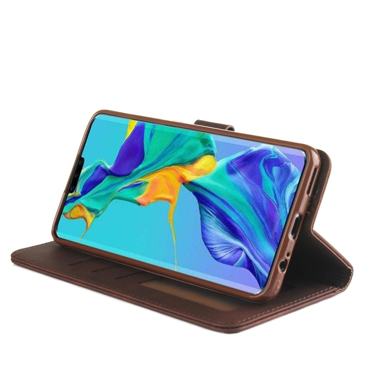 For Huawei Mate 30 Diaobaolee Pure Fresh Grain Horizontal Flip Leather Case with Holder & Card Slots