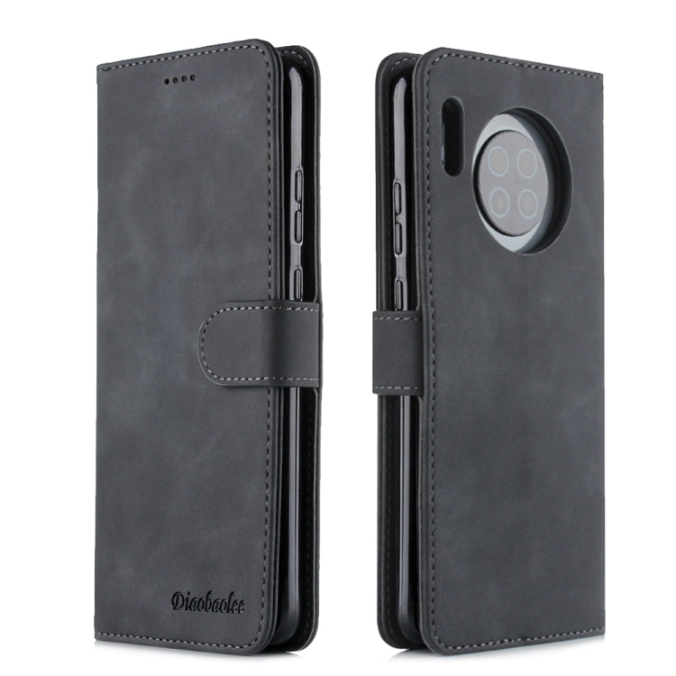 For Huawei Mate 30 Diaobaolee Pure Fresh Grain Horizontal Flip Leather Case with Holder & Card Slots
