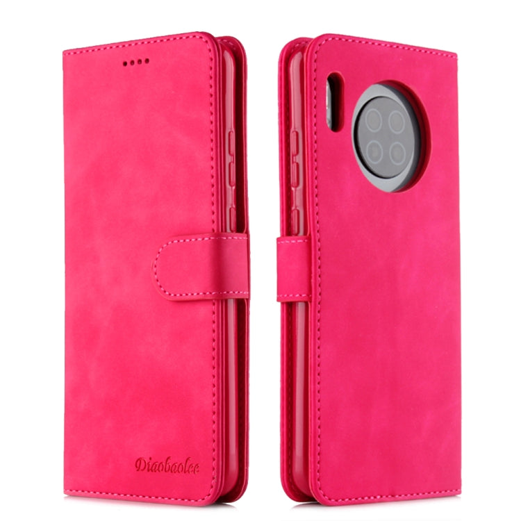 For Huawei Mate 30 Diaobaolee Pure Fresh Grain Horizontal Flip Leather Case with Holder & Card Slots