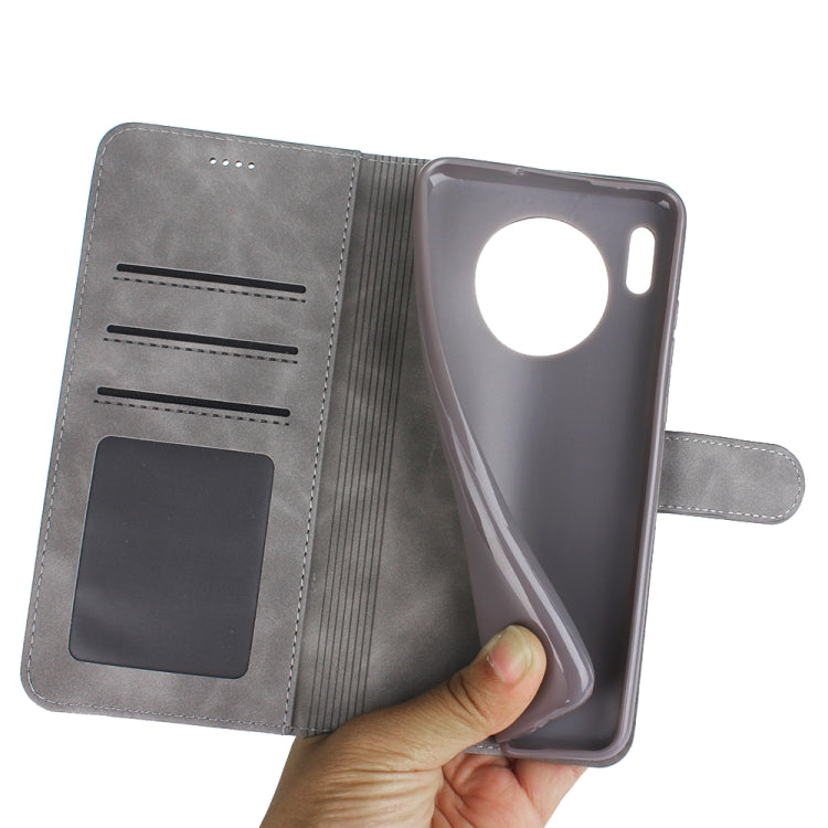 For Huawei Mate 30 Diaobaolee Pure Fresh Grain Horizontal Flip Leather Case with Holder & Card Slots