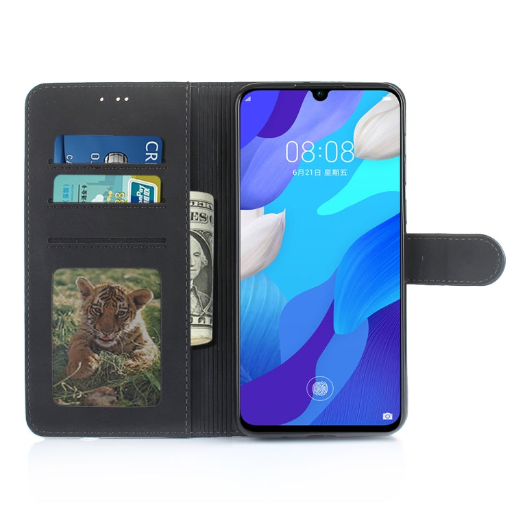 For Huawei Nova 5i Diaobaolee Pure Fresh Grain Horizontal Flip Leather Case with Holder & Card Slots