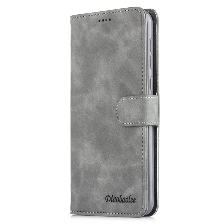 For Huawei Nova 5i Diaobaolee Pure Fresh Grain Horizontal Flip Leather Case with Holder & Card Slots