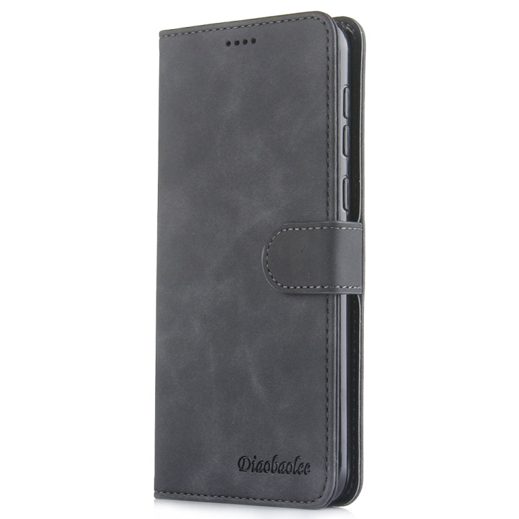 For Huawei P20 Lite Diaobaolee Pure Fresh Grain Horizontal Flip Leather Case with Holder & Card Slots