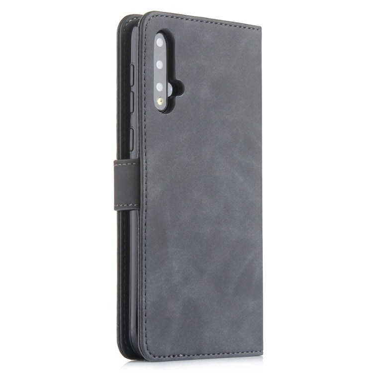 For Huawei P20 Lite Diaobaolee Pure Fresh Grain Horizontal Flip Leather Case with Holder & Card Slots