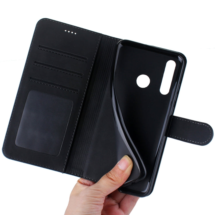 For Huawei Honor 10 Lite Diaobaolee Pure Fresh Grain Horizontal Flip Leather Case with Holder & Card Slots