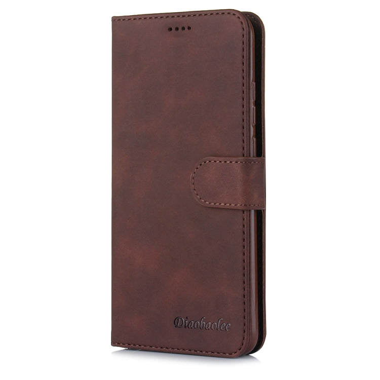 For Huawei Honor 20 Lite Diaobaolee Pure Fresh Grain Horizontal Flip Leather Case with Holder & Card Slots