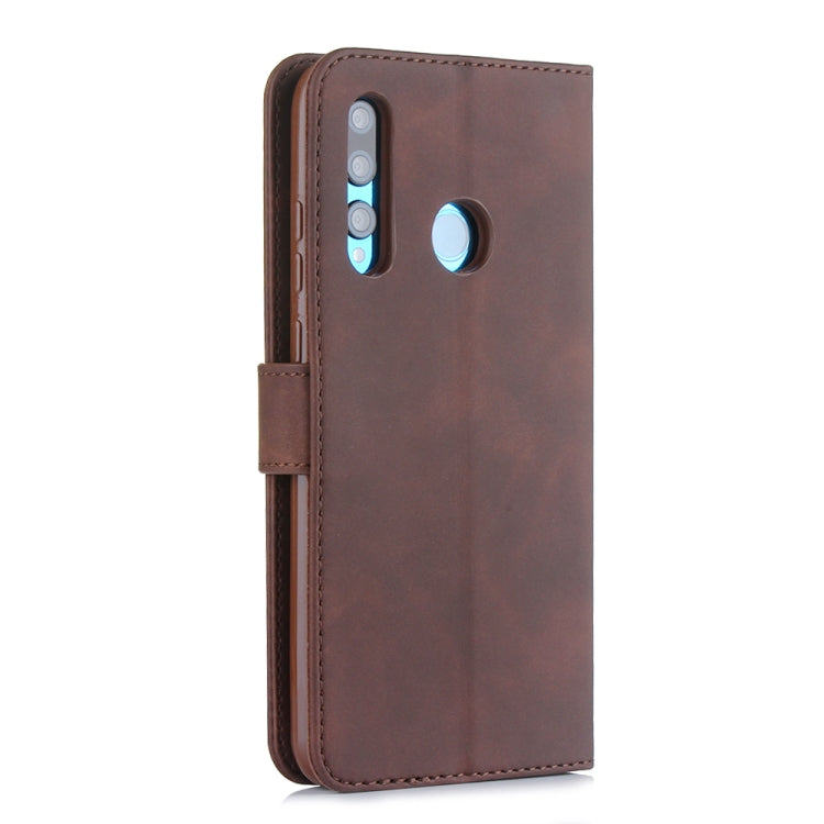 For Huawei Honor 20 Lite Diaobaolee Pure Fresh Grain Horizontal Flip Leather Case with Holder & Card Slots