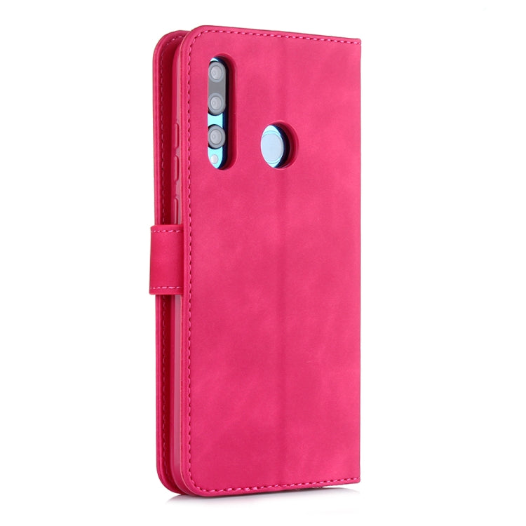 For Huawei Honor 20 Lite Diaobaolee Pure Fresh Grain Horizontal Flip Leather Case with Holder & Card Slots
