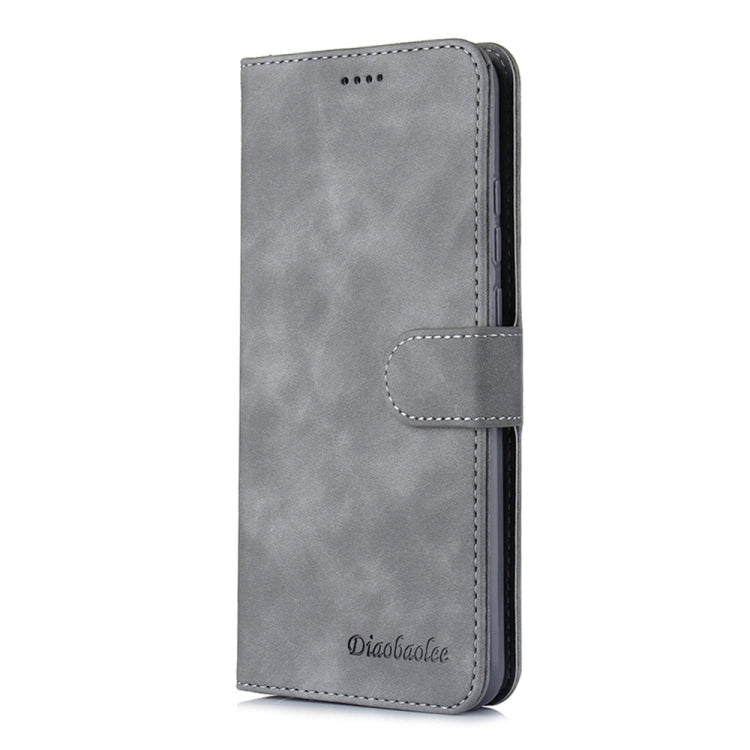 For Huawei Honor 20 Lite Diaobaolee Pure Fresh Grain Horizontal Flip Leather Case with Holder & Card Slots