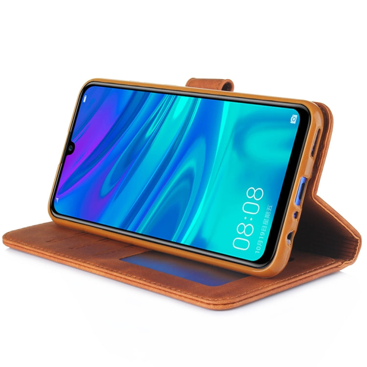 For Huawei Honor 20i Diaobaolee Pure Fresh Grain Horizontal Flip Leather Case with Holder & Card Slots