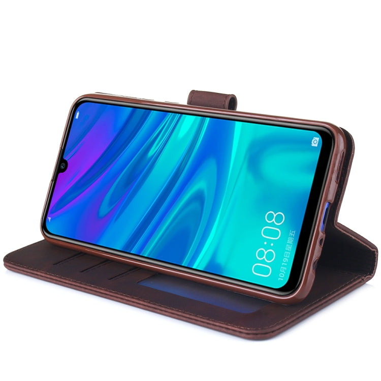 For Huawei Honor 20i Diaobaolee Pure Fresh Grain Horizontal Flip Leather Case with Holder & Card Slots