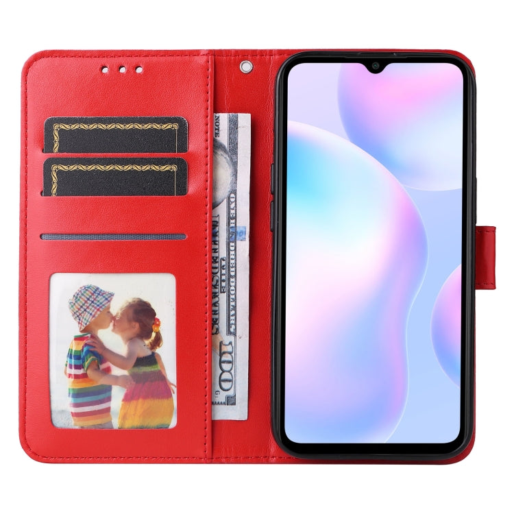 For Xiaomi Redmi 9A Embossed Sunflower Leather Phone Case