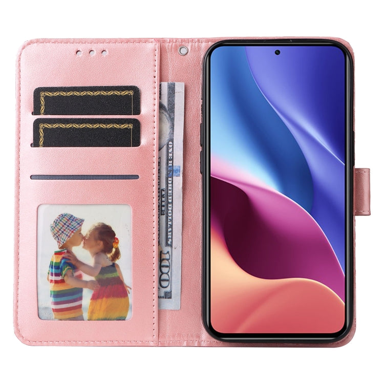 For Xiaomi Redmi K40 / K40 Pro / Xiaomi Poco F1 Embossed Sunflower Leather Phone Case