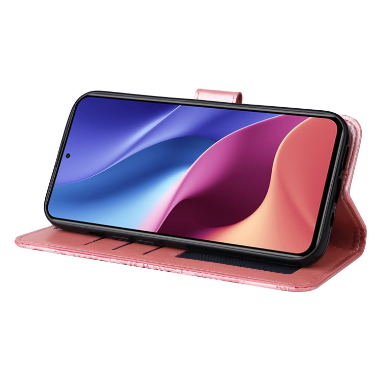 For Xiaomi Redmi K40 / K40 Pro / Xiaomi Poco F1 Embossed Sunflower Leather Phone Case