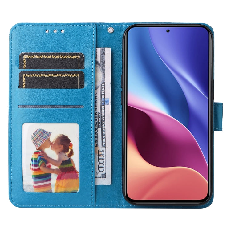 For Xiaomi Redmi K40 / K40 Pro / Xiaomi Poco F1 Embossed Sunflower Leather Phone Case