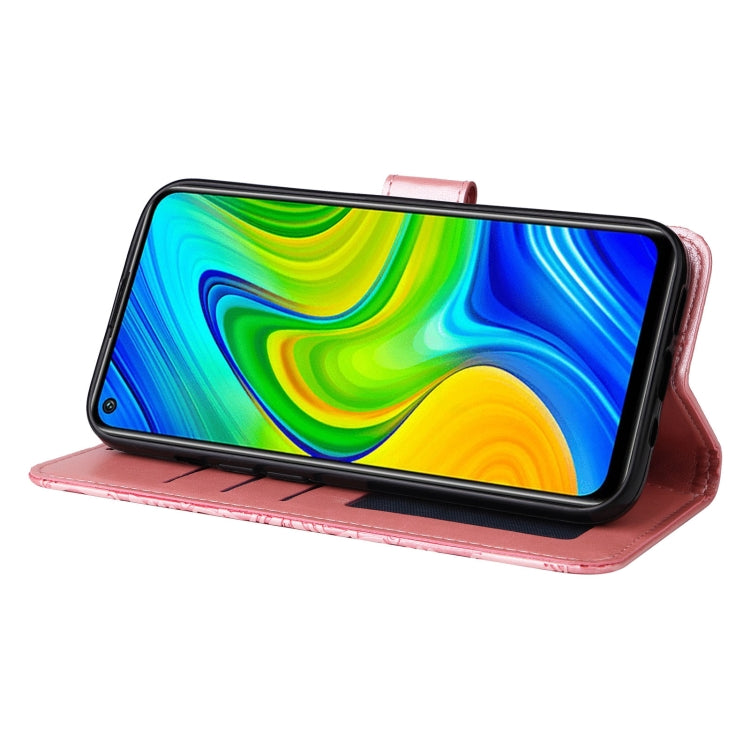 For Xiaomi Redmi Note 9 4G Foreign Version / 10X 4G Embossed Sunflower Leather Phone Case