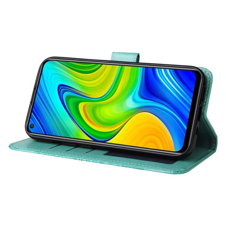 For Xiaomi Redmi Note 9 4G Foreign Version / 10X 4G Embossed Sunflower Leather Phone Case